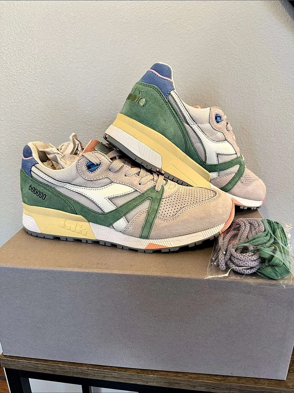 Diadora N9000 Sneakers Concepts Lire Green & Beige Men’s 10NWT